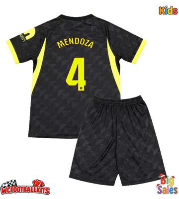 Atletico Madrid Rodrigo Mendoza #4 Replica Away Stadium Kit for Kids 2026-27 Short Sleeve (+ pants)